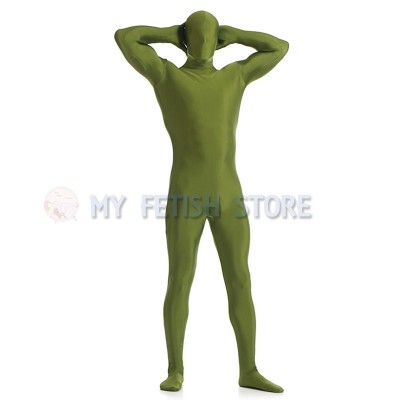 Full Body Army green Lycra Spandex Bodysuit Solid Color Zentai suit Halloween Fancy Dress Costume Full Body Army green Lycra Spandex Bodysuit Solid Color Zentai suit Halloween Fancy Dress Costume